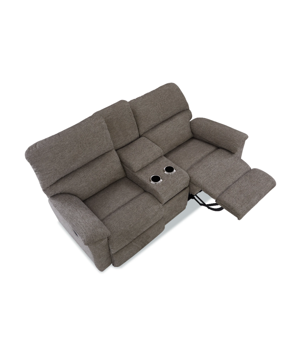La-Z-Boy Brooks Reclining Loveseat Console — Carroll's Furniture